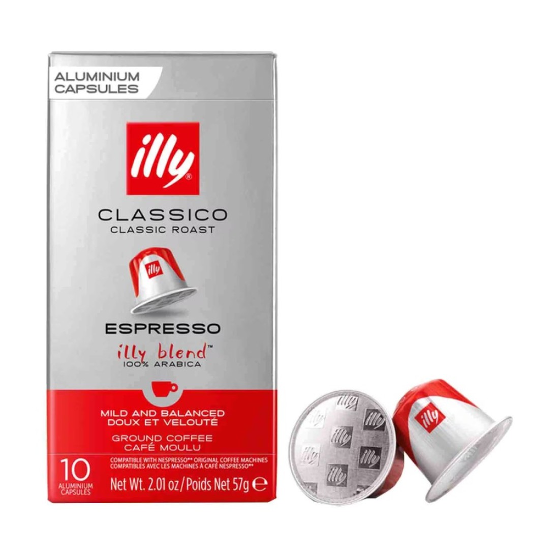 Illy Classico Classic Roast Espresso Ground Coffee 10 Capsules