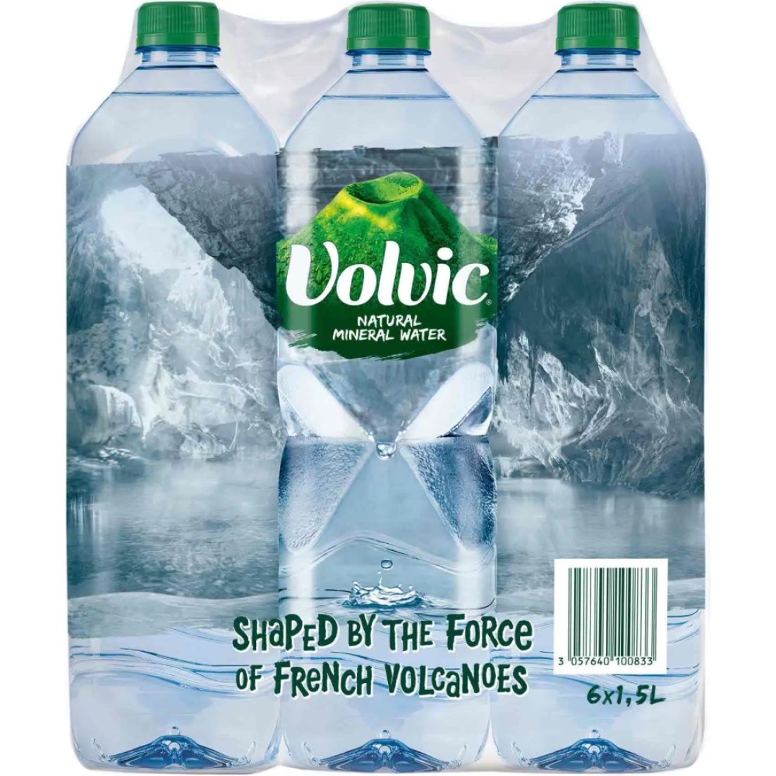 Volvic Natural Mineral Water 1.5L Pack of 6