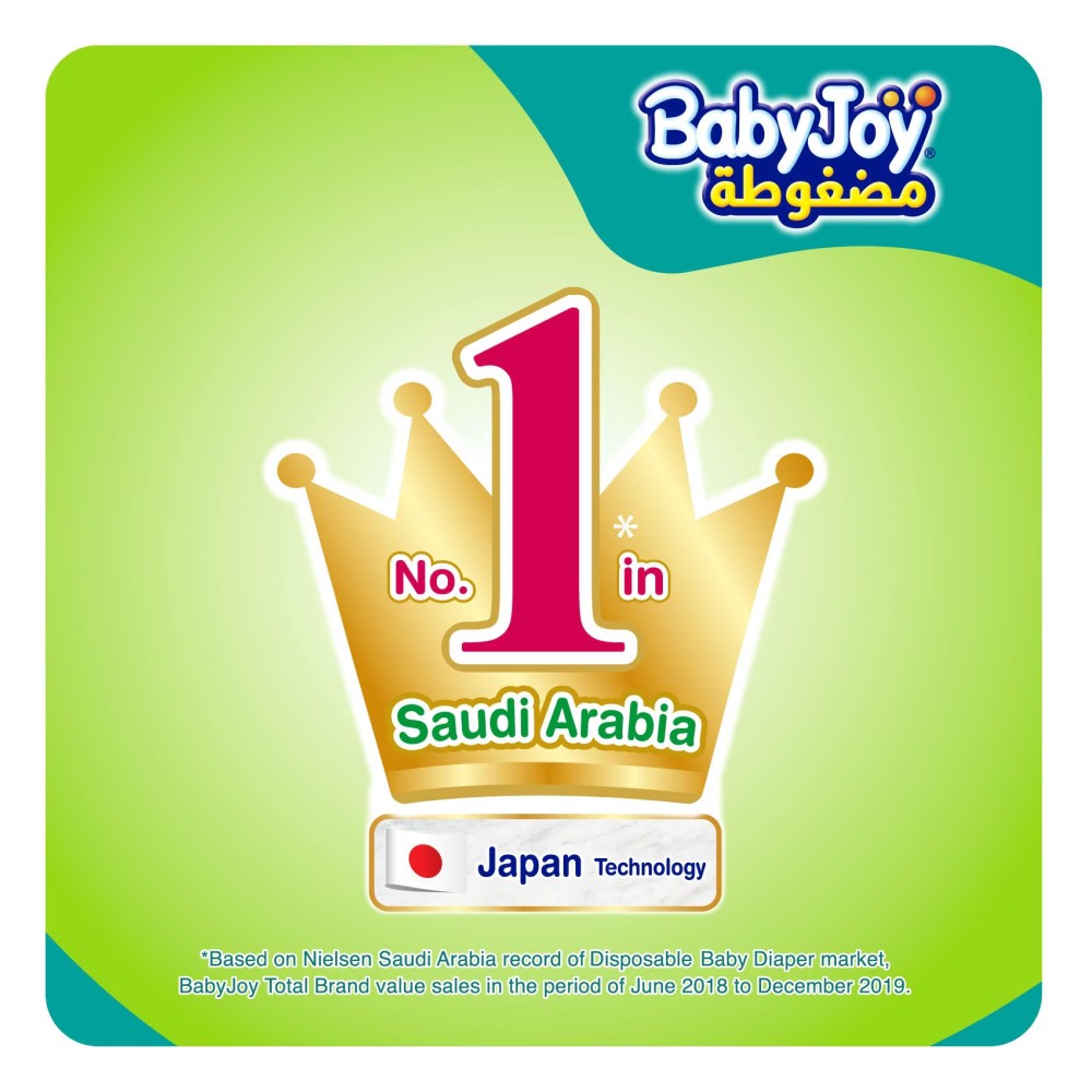 Baby Joy Compressed Diamond Diapers Junior Size 5 14-23kg Jumbo Pack 40 Diapers