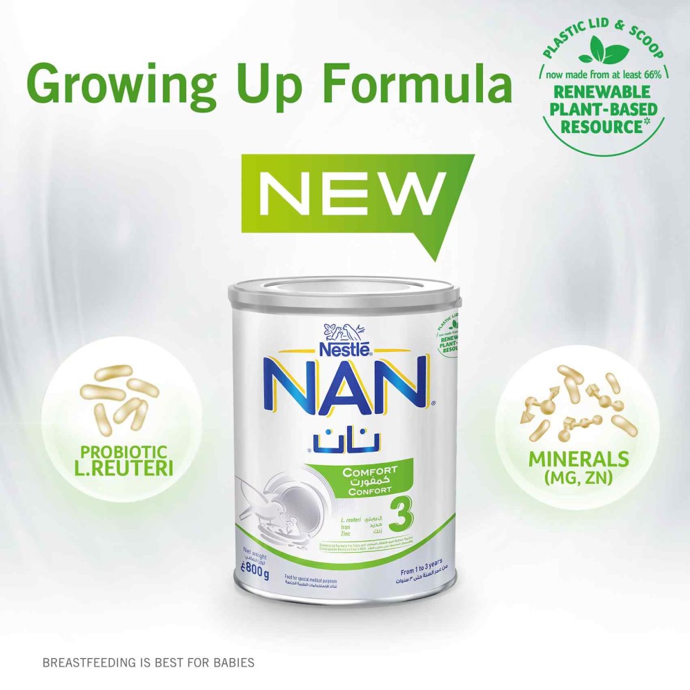 Nestle NAN Comfort 3 Growing Up Formula Milk 1 to 3 yrs 800g