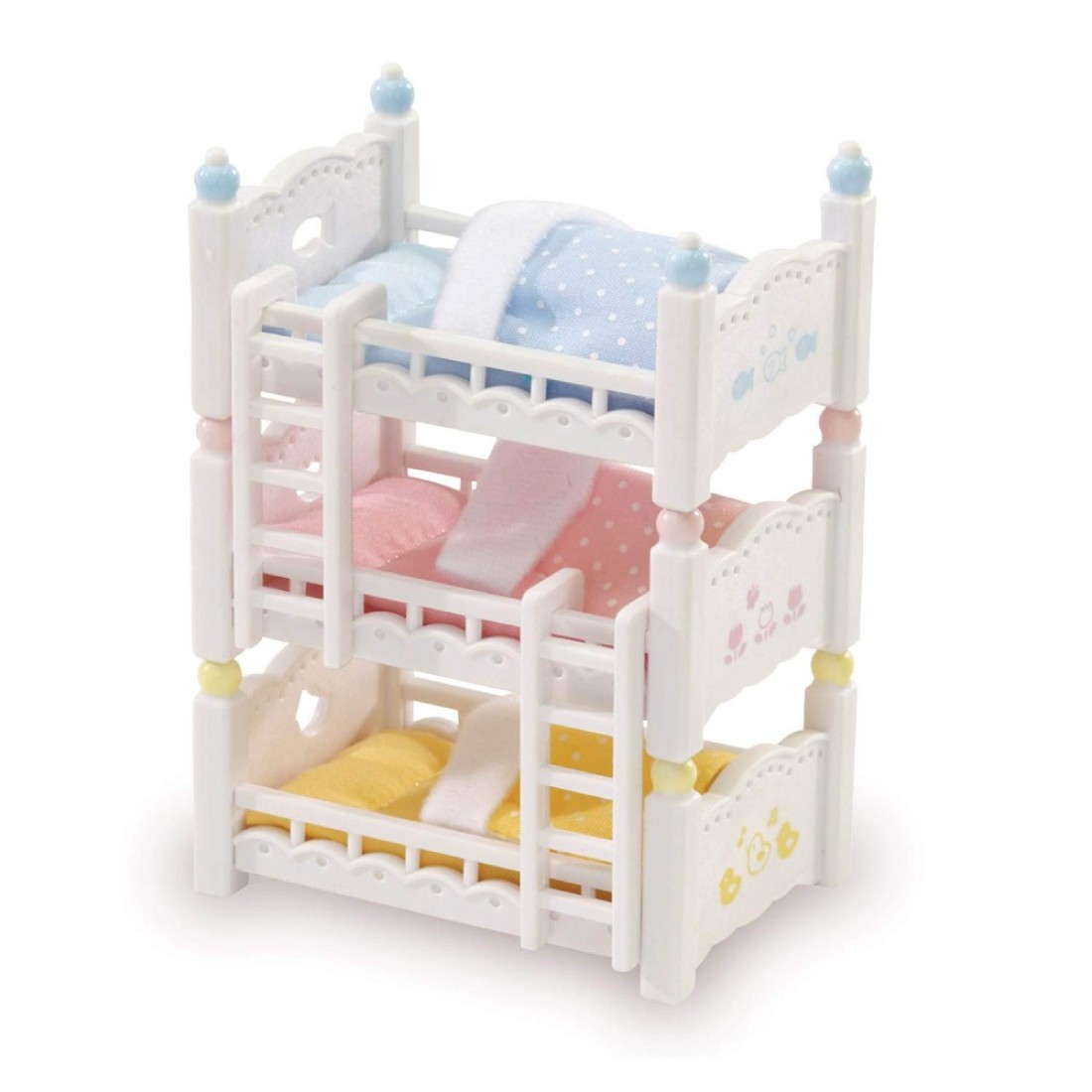 Calico Critters Triple Baby Bunk Beds Dollhouse Furniture Set for Ages 3