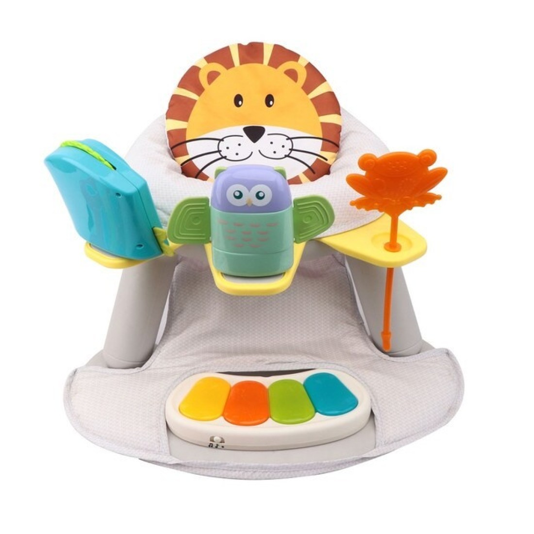 Teknum 2 - IN - 1 Dining Chair / Toddler Play Seat W / Pedal Piano - White