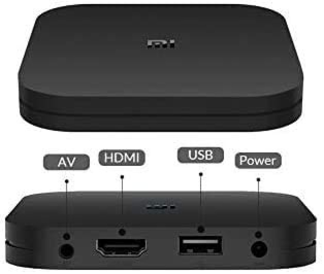 Xiaomi Global Version TV Box S Android 6.0 4K 8GB HD Wi-Fi Multi Language Youtube Dts Doly IPTV S, Black
