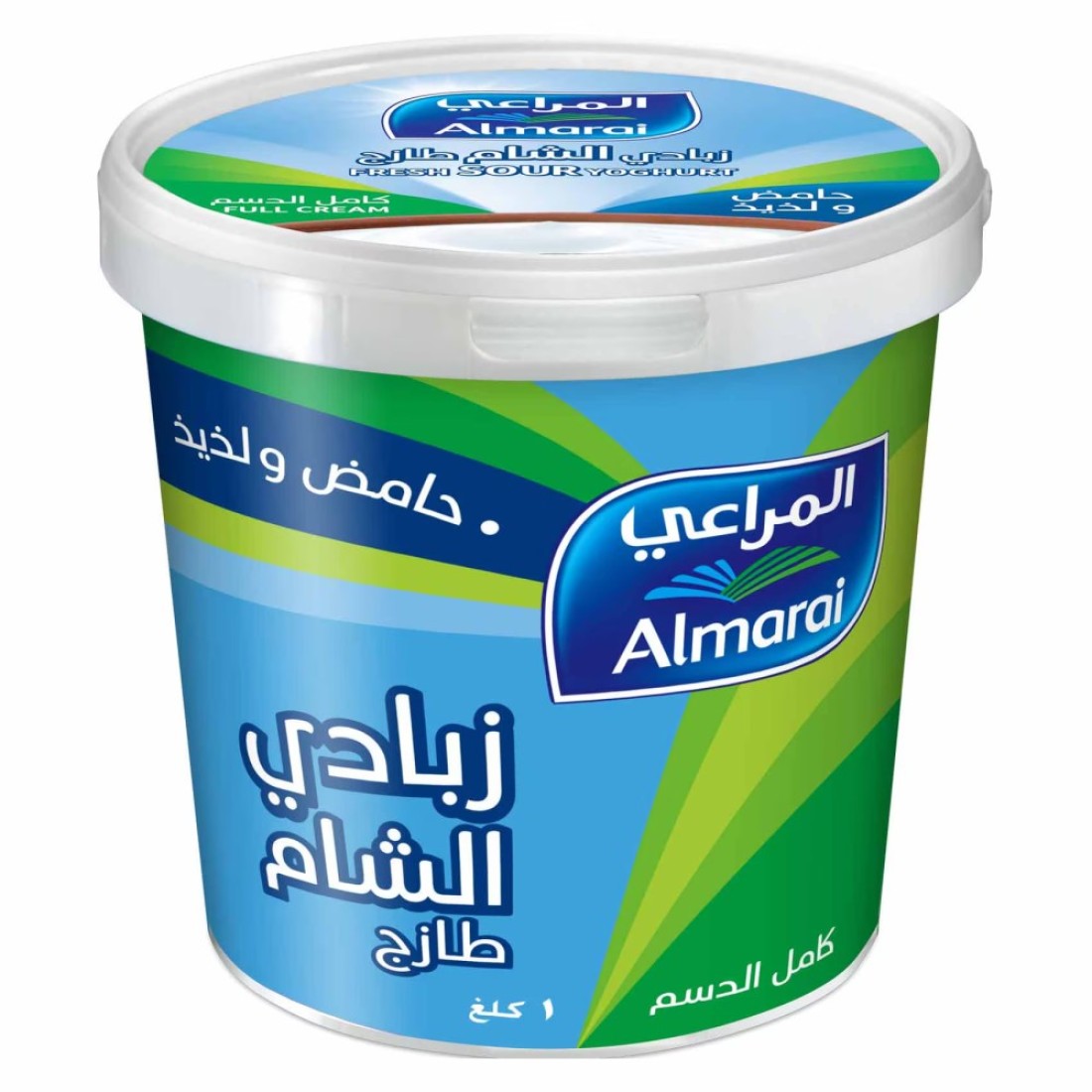 المراعي زبادي كامل الدسم طازج حامض 1 كغ