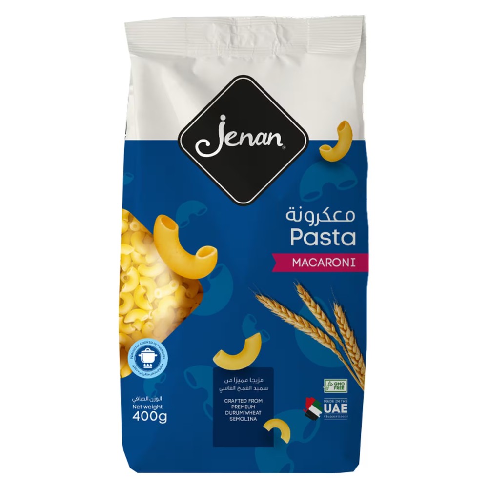 Jenan Macaroni Pasta 400g Pack of 3