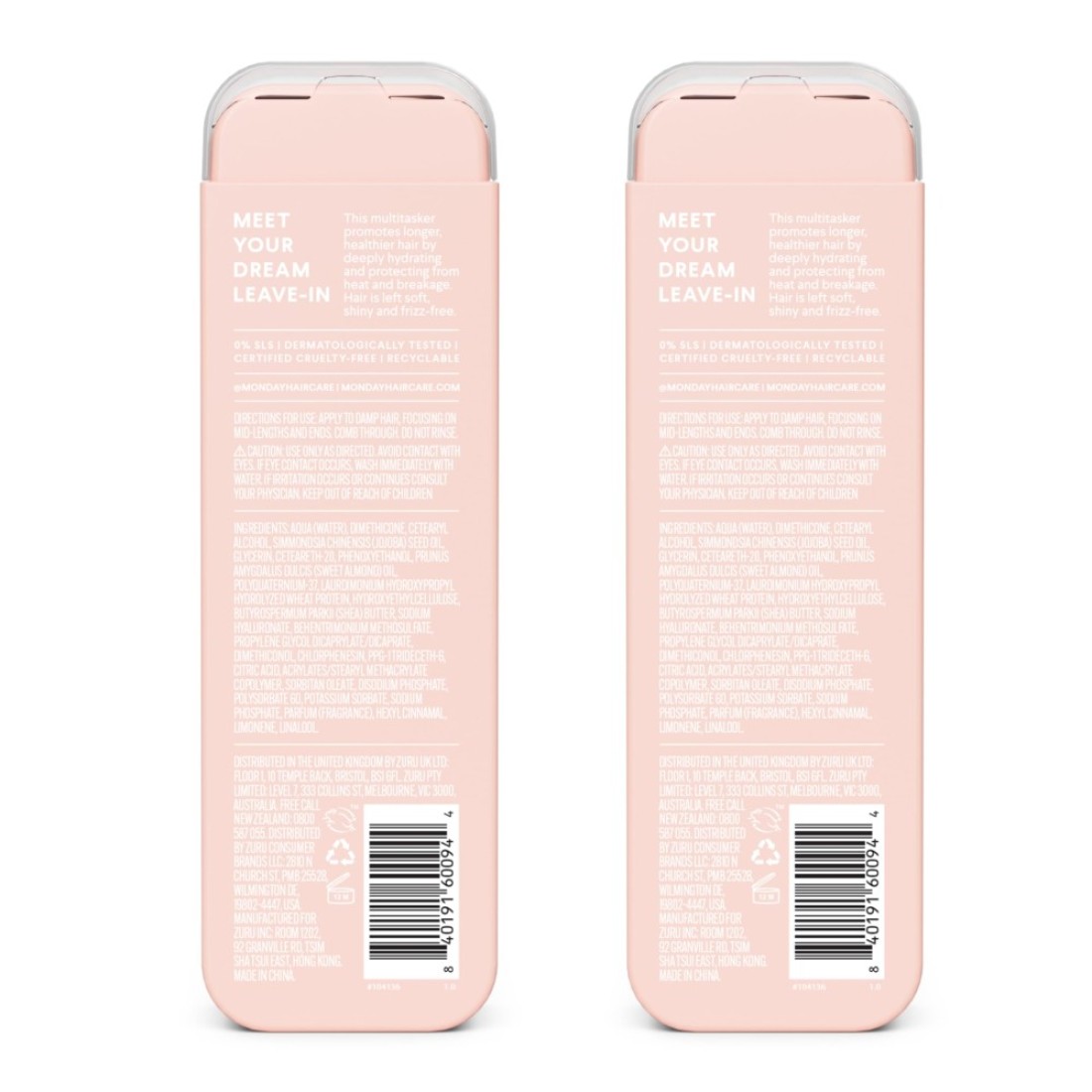 MONDAY HAIRCAREMoisture Leavein Conditioner 5 Oz Dual Pack