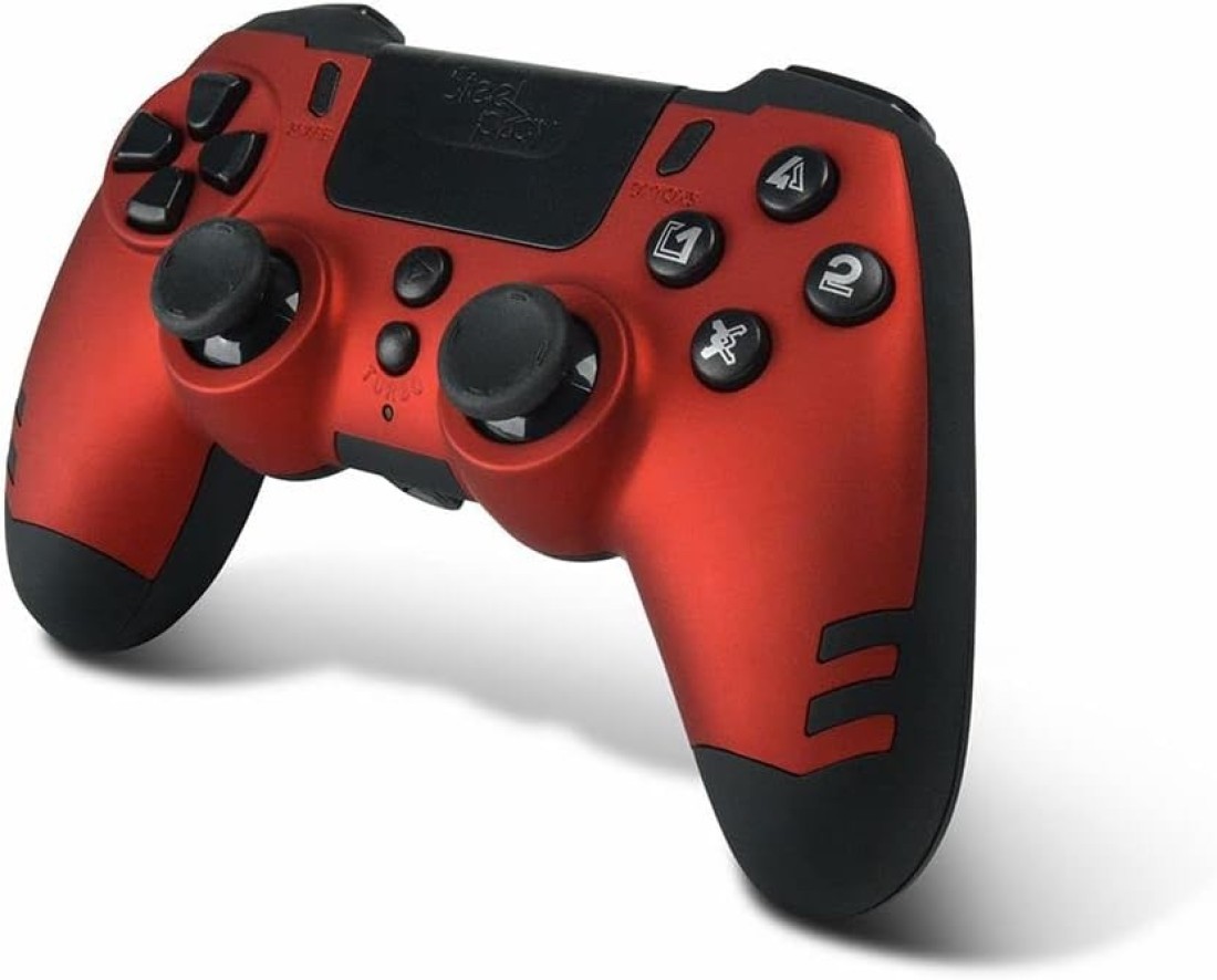 STEELPLAY PS4/PC SLIMPACK WIRELESS CONTROLLER - RUBY RED