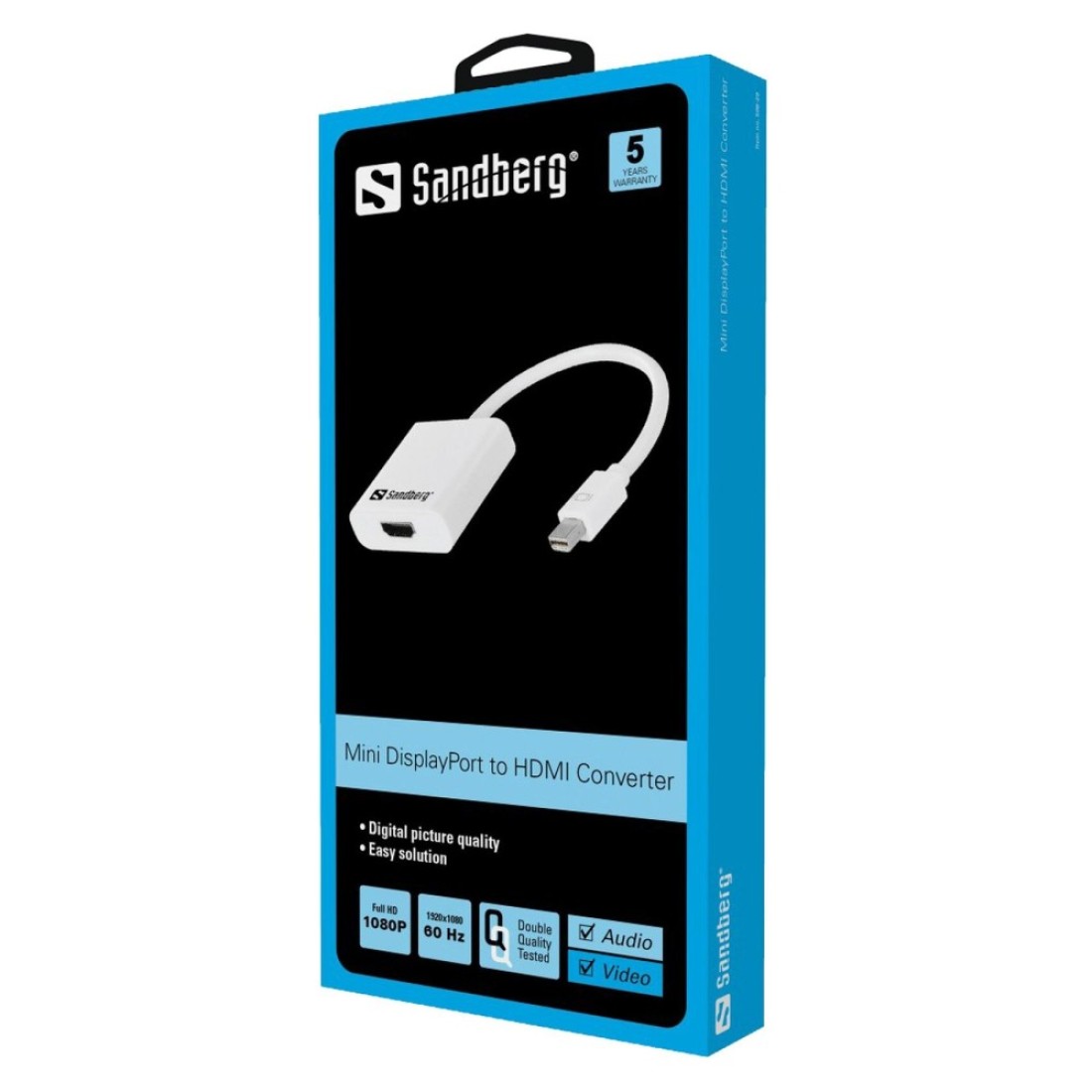 Sandberg Mini DisplayPort To HDMI Adapter White