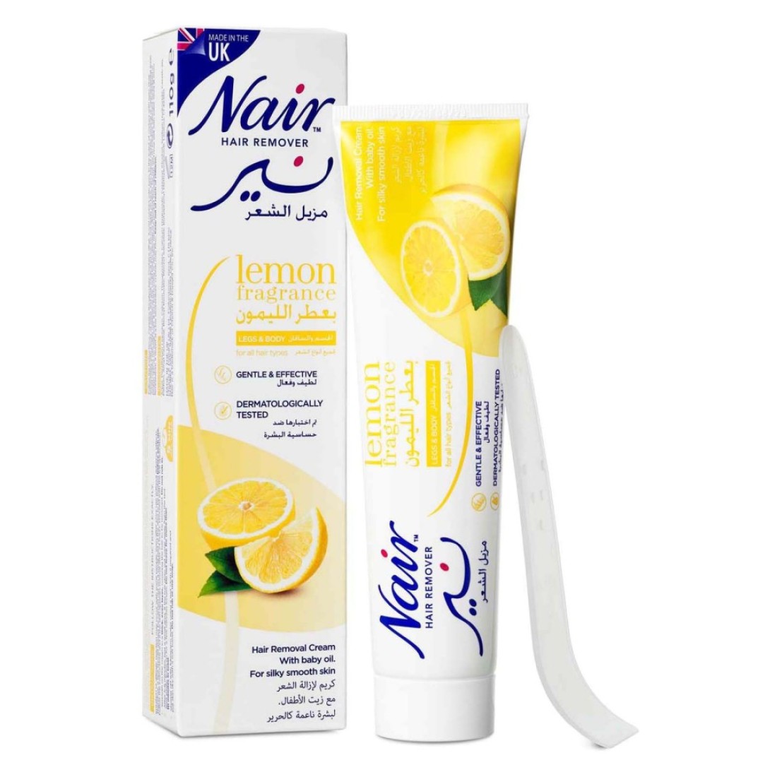 Nair Hair Remover Lemon Fragrance Cream White 110g Pack of 2