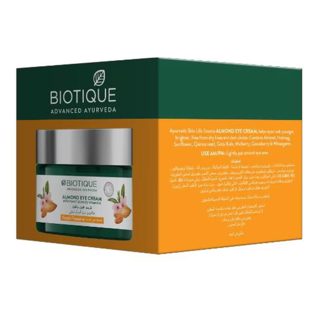 Biotique Youth Preserve Almond Eye Cream 15ml