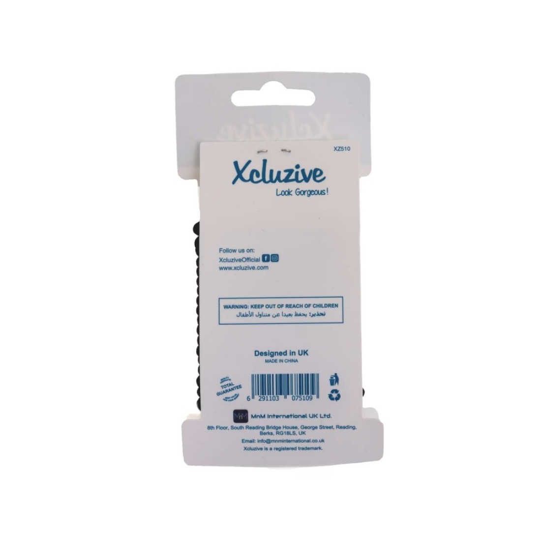 Xcluzive Thick Pony Tailers Black 18 PCS