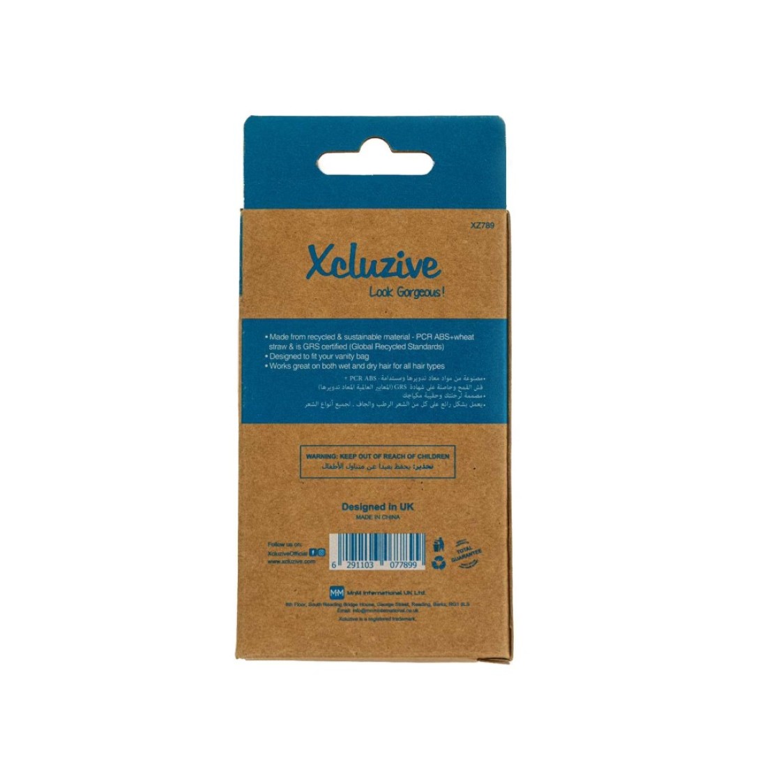 Xcluzive Eco Travel Detangling Brush