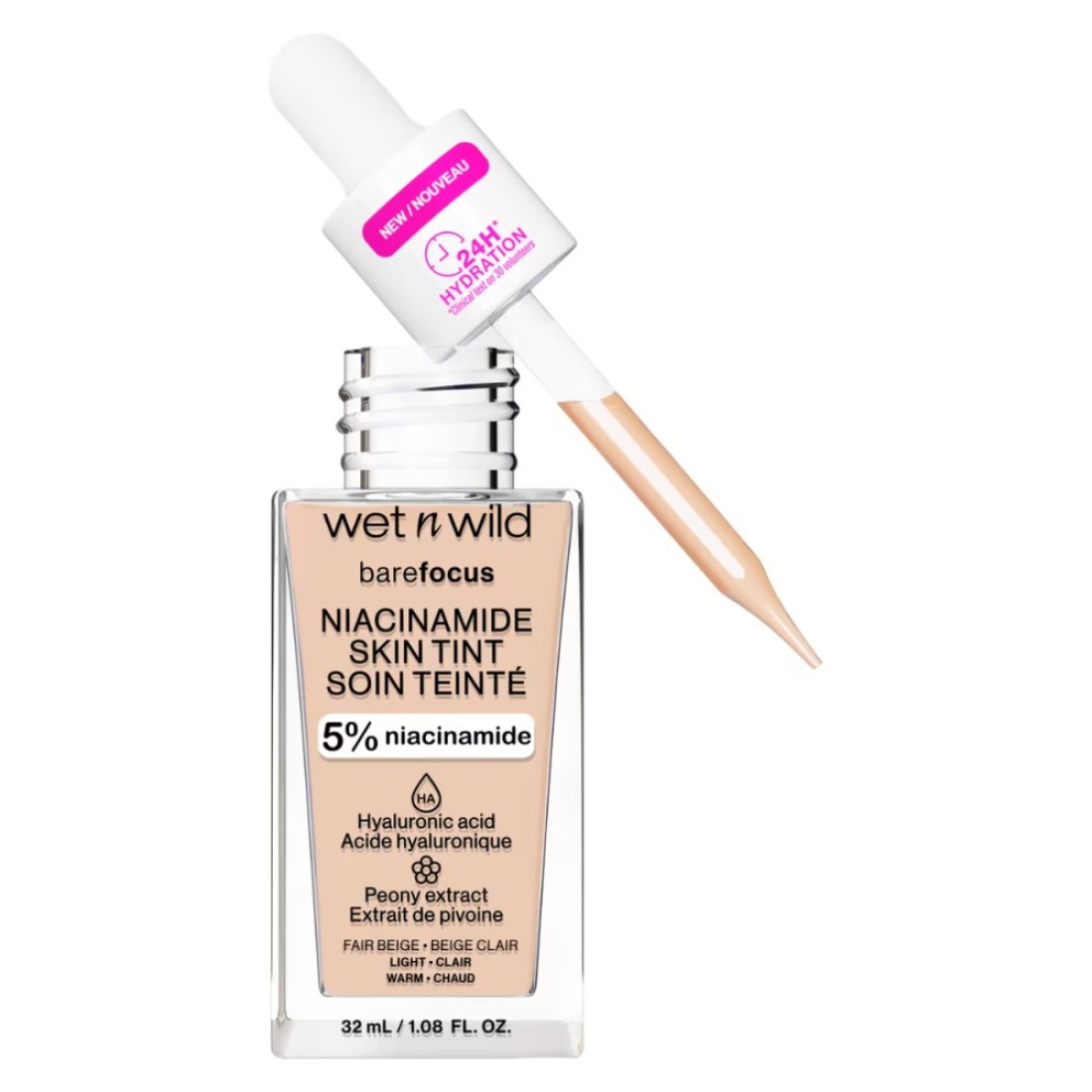 Wet n Wild Bare Focus Niacinamide Skin Tint Fair Beige 32ml