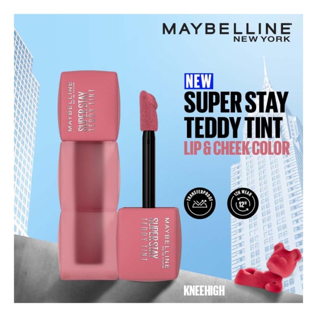 Maybelline New York Super Stay Teddy Tint Velvet Matte Liquid Lipstick 55 Knee High 5ml