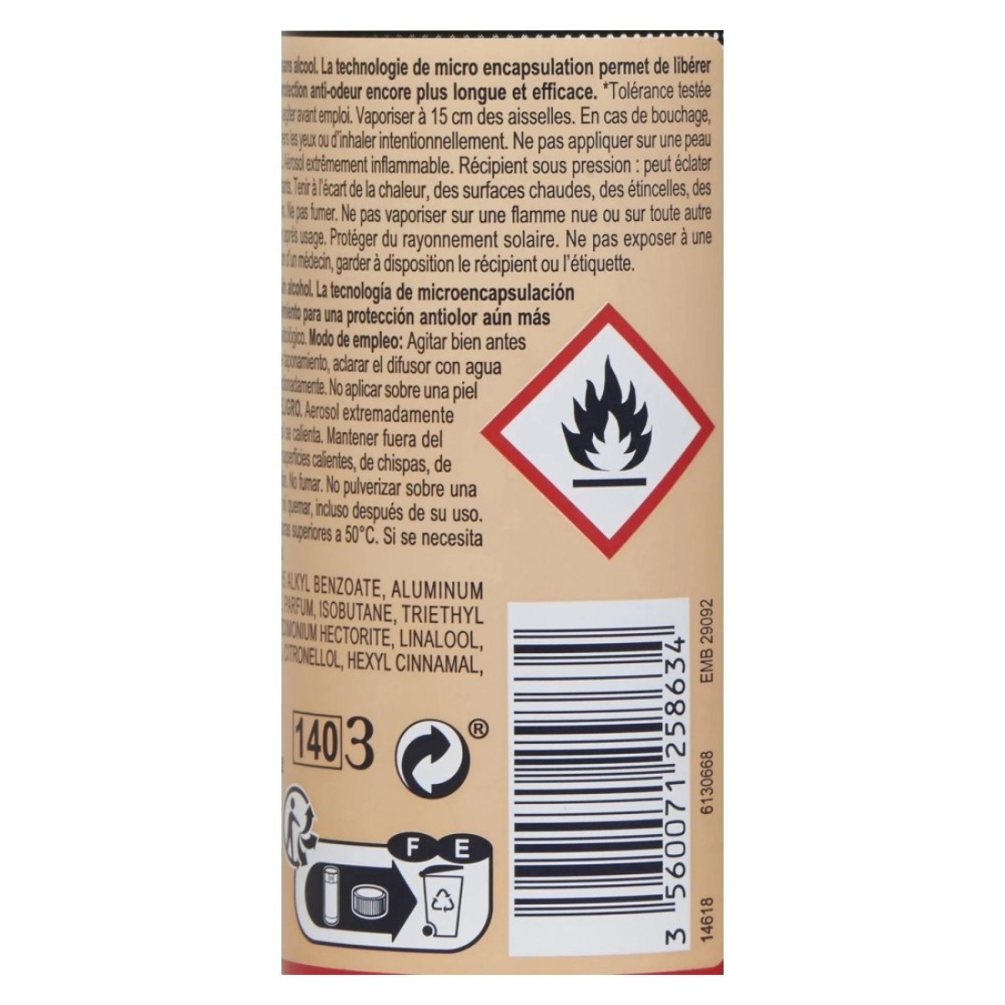 Carrefour Sport Anti-transpirant Deodorant Spray for Men 100ml