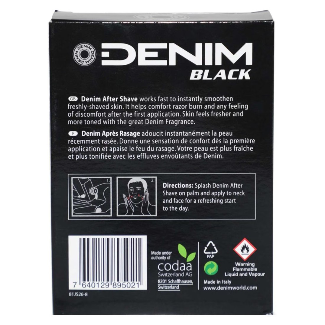Denim Black After Shave 100ml