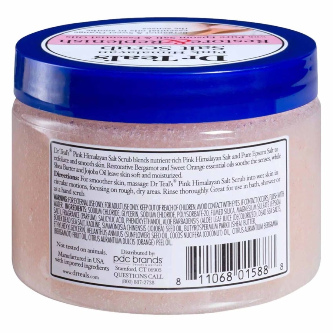 Dr. Teal&#39;s Restore &amp; Replenish Pink Himalayan Sea Salt Scrub 454g