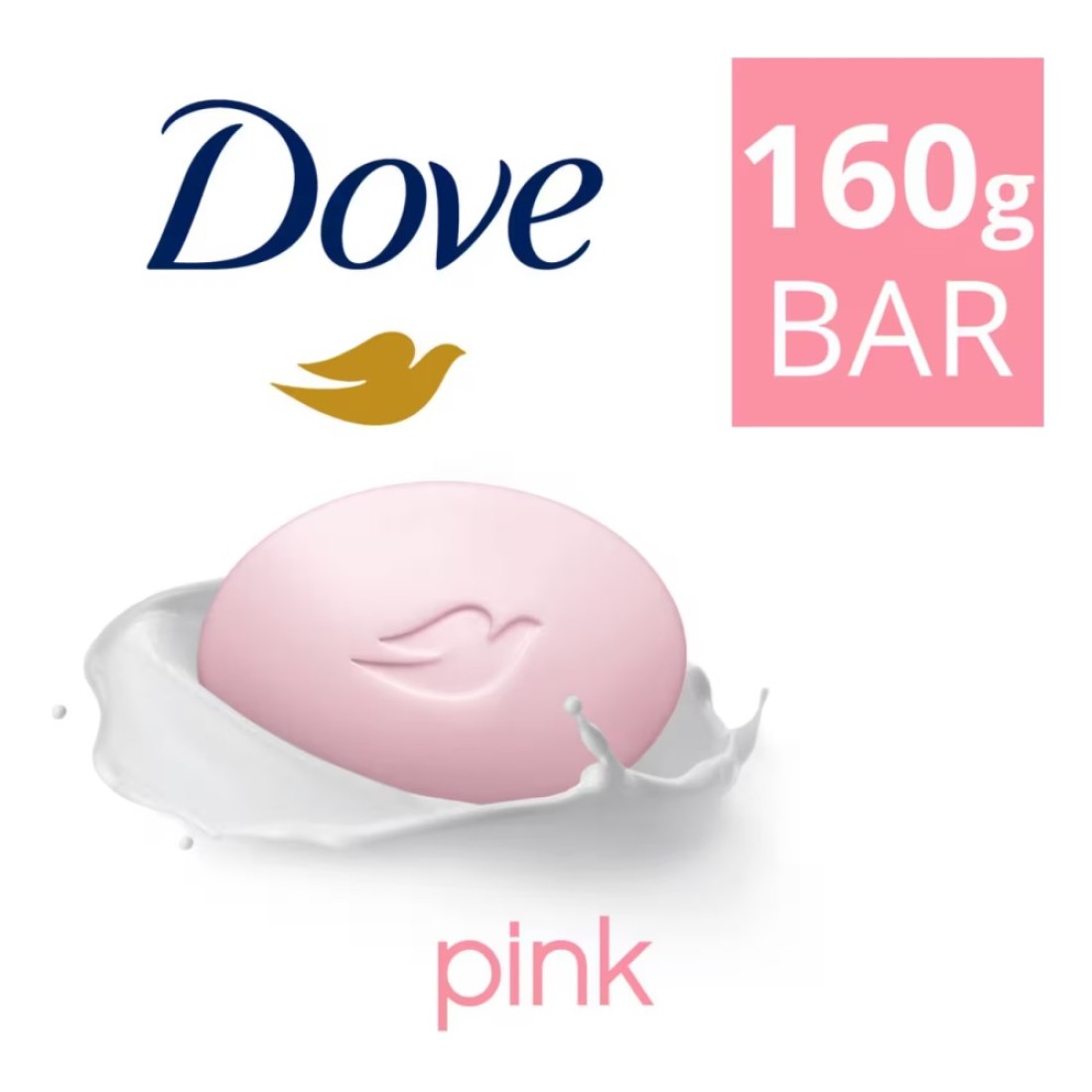 Dove Moisturising Beauty Cream Soap Bar Pink With &frac14; Moisturising Cream 160g