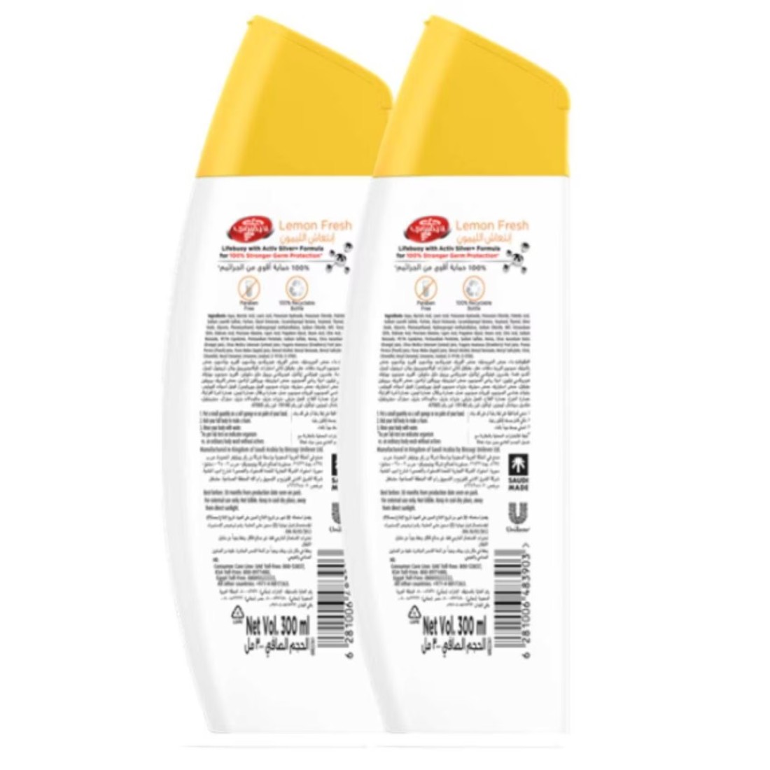 Lifebuoy Antibacterial Body Wash Lemon Fresh 300ml Pack of 2