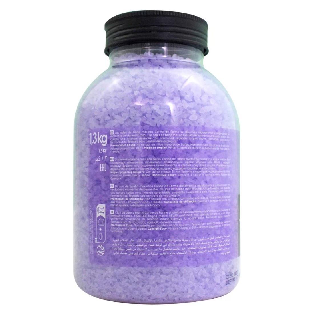 Corine De Farme Lavender Sea Bath Salts Purple 1.3kg