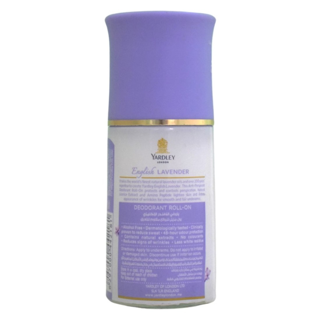 Yardley London English Lavender Deodorant Roll-On White 50ml