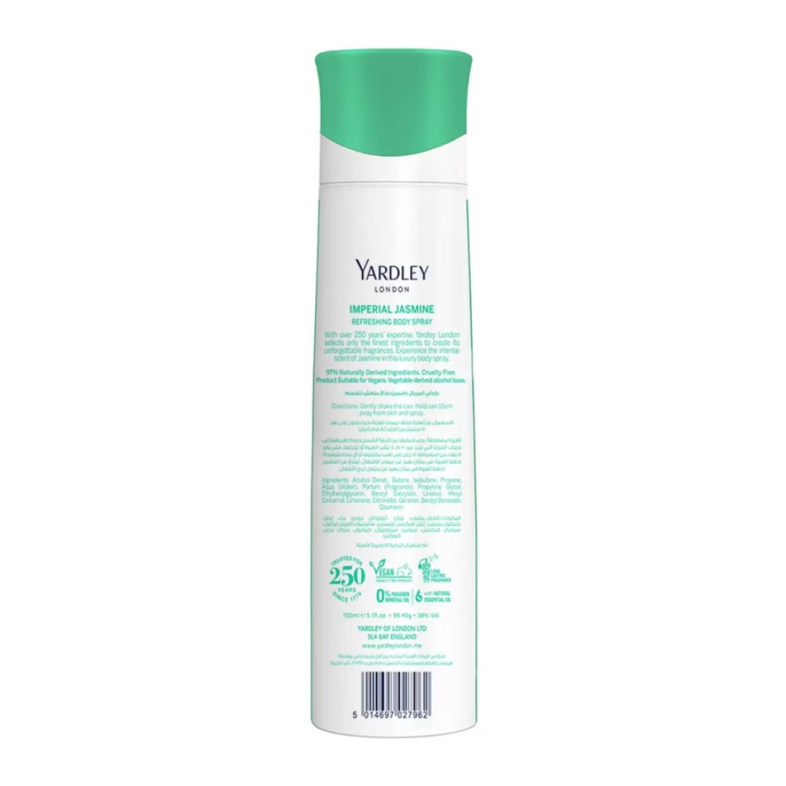 Yardley London Jasmine Deodorant Clear 150ml