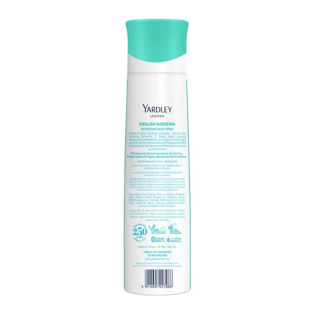 Yardley London English Daisy Body Spray Gold 150ml