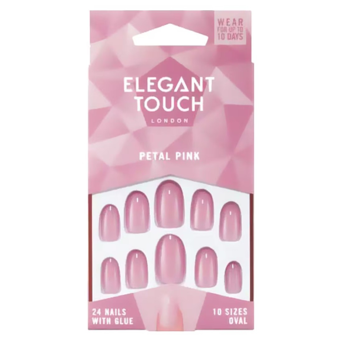 Elegant Touch False Nails Petal Pink 24 PCS