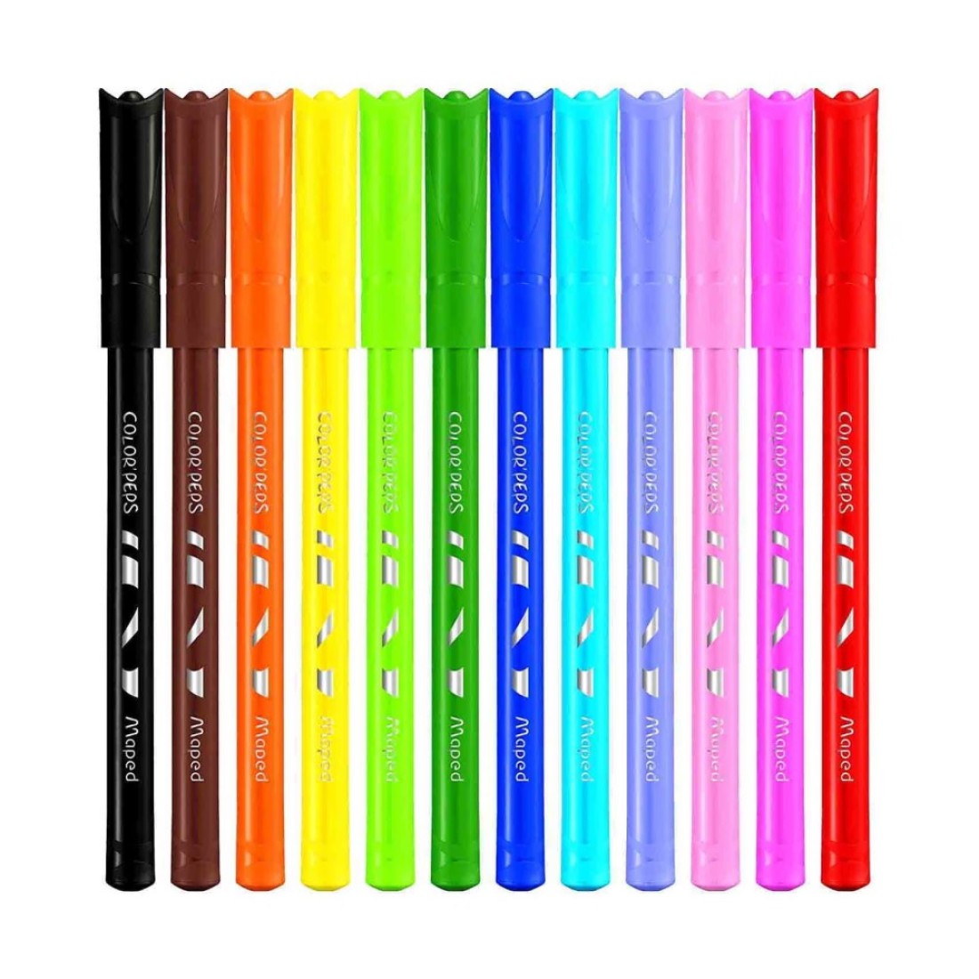 Maped Color&#39;Peps Long Life Felt Tip Pen 12 PCS