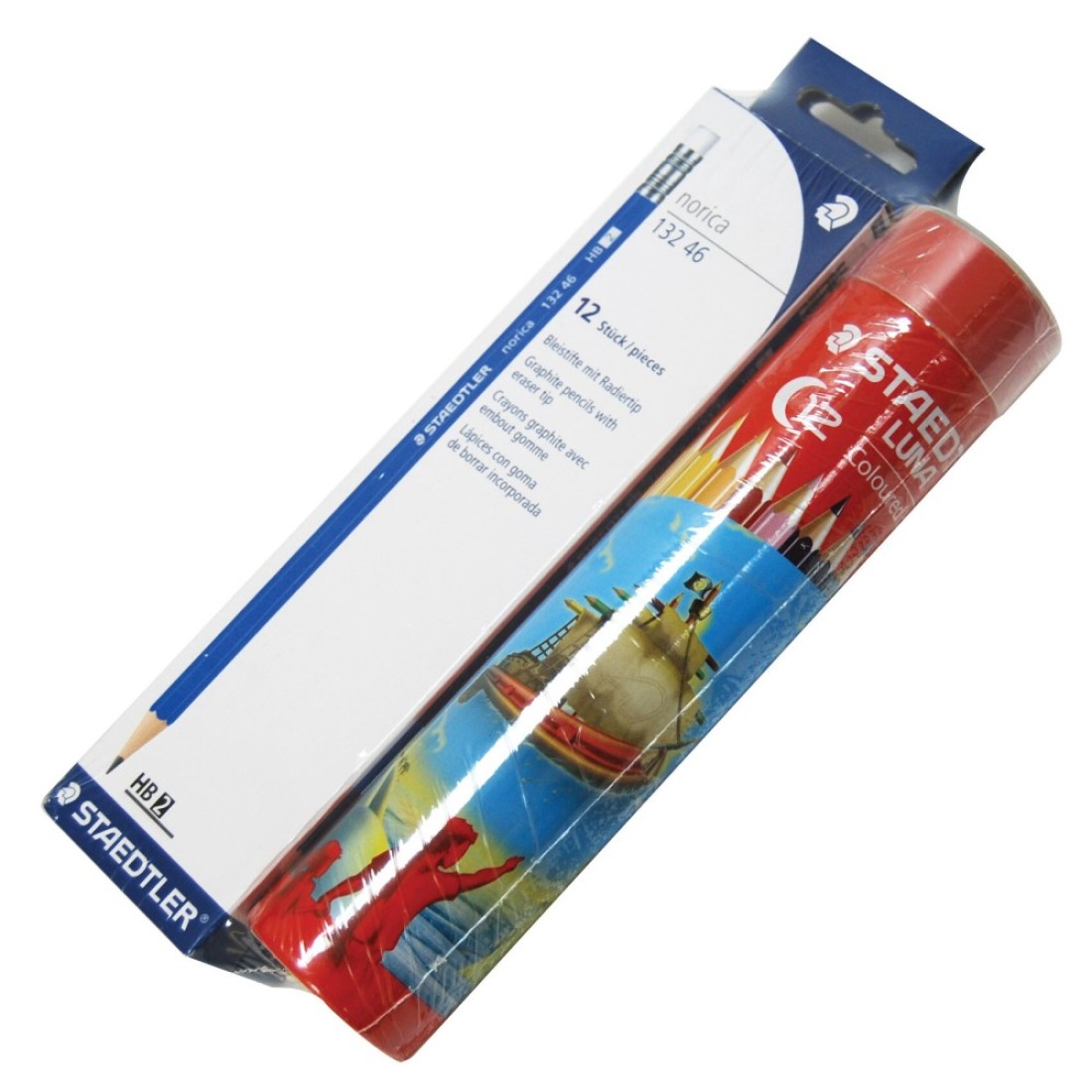 Staedtler Norica Pencils 2 PCS and Luna Coloured Pencils 136 12 PCS