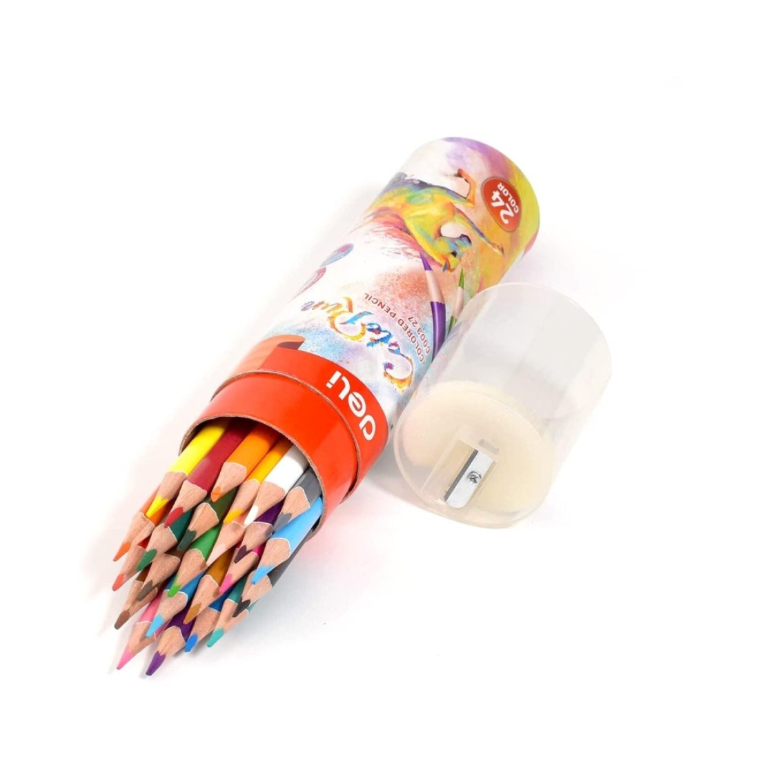 Deli ColoRun Coloured Pencil in Tube 24 PCS