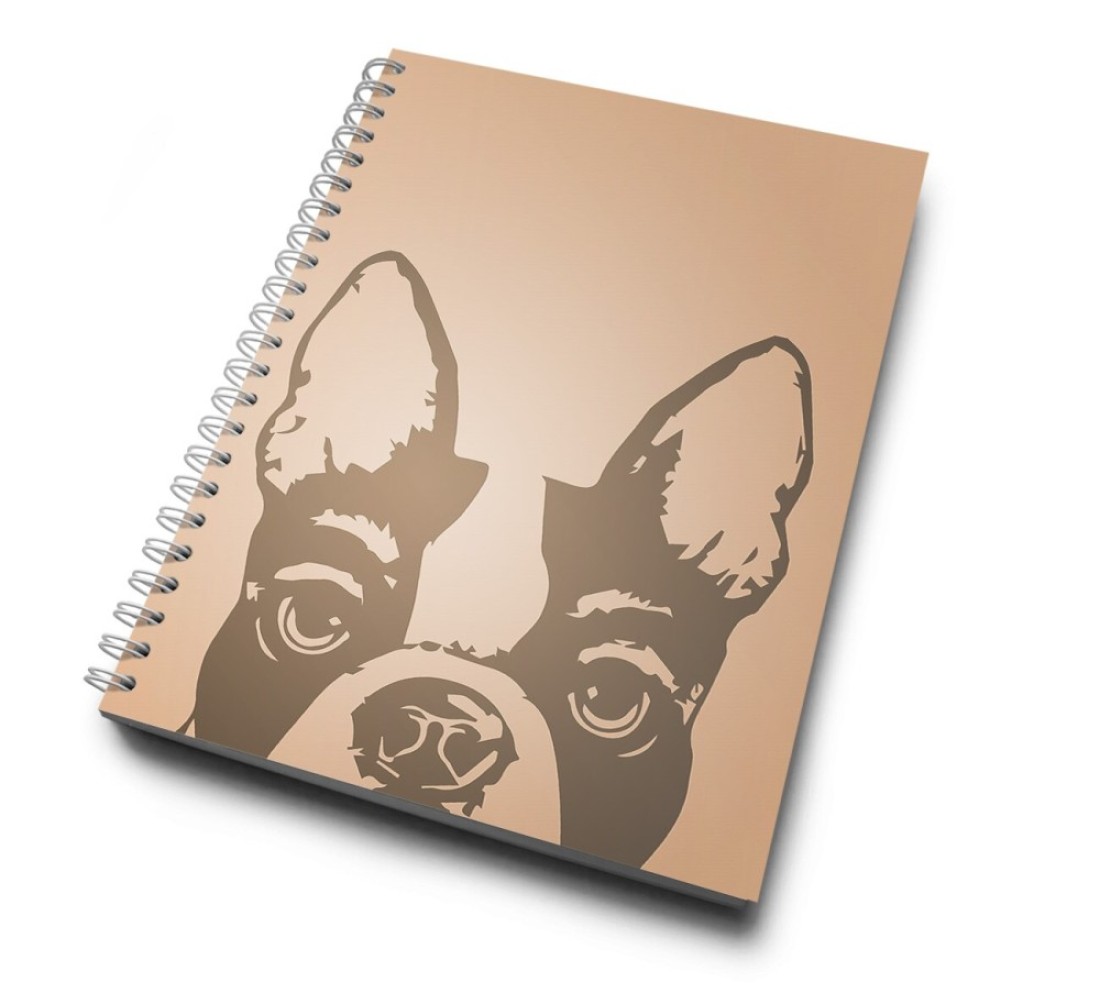 Loud Universe Hardcover Notebook K9 Brown Animal Spiral Notebook with Premium High Quality Paper A5 Size