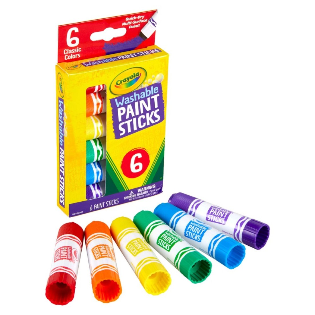 Crayola Washable Paint Sticks CY546207 6 PCS