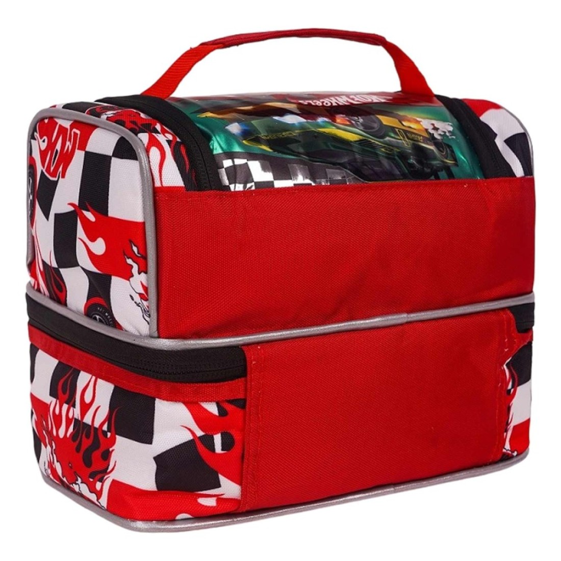 Mattel Hotwheels Printed 2 Compartment Lunch Bag