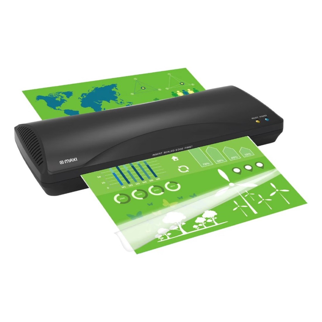 Maxi A4 Laminator Black