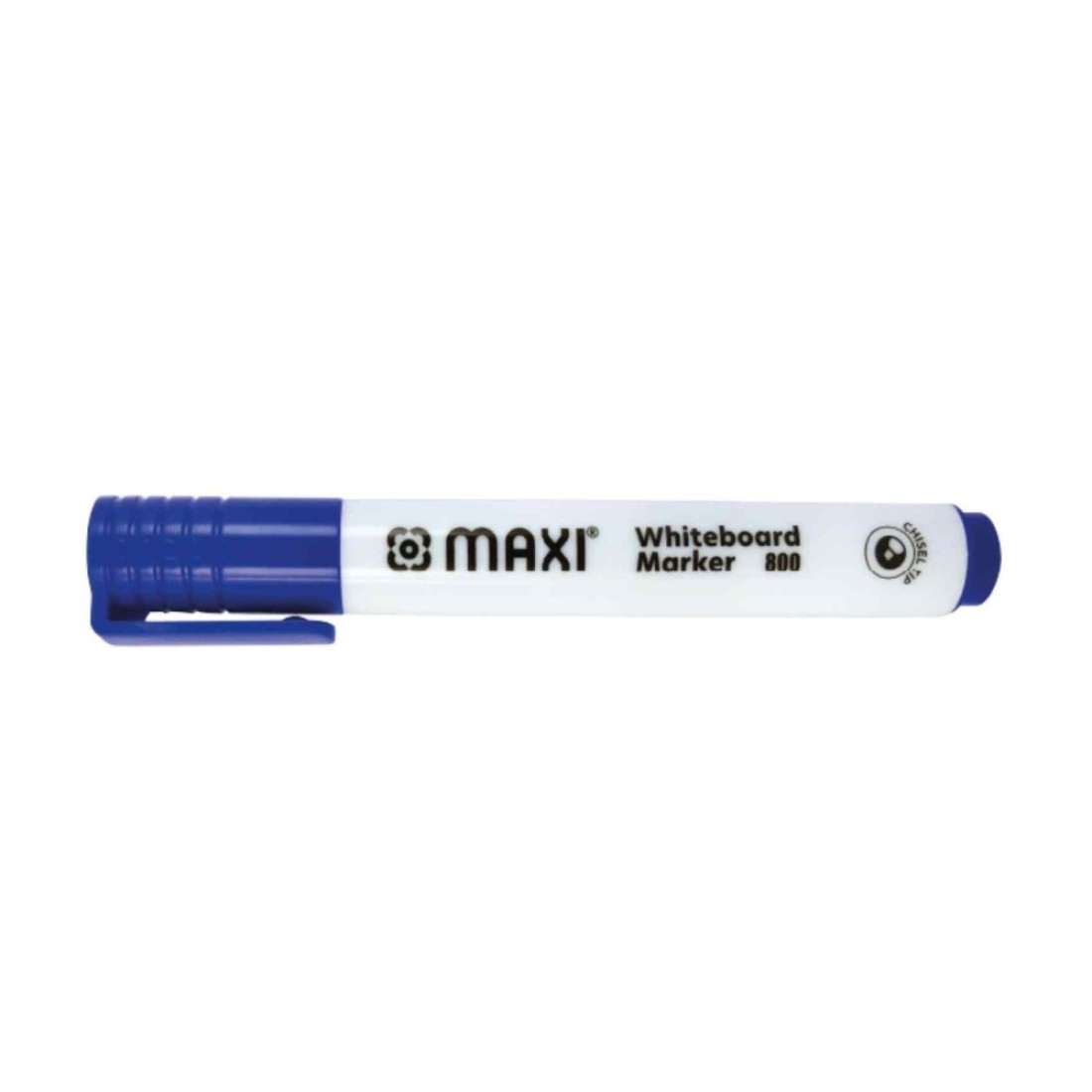 Maxi Chisel Tip Whiteboard Marker Multicolour 4 PCS with Magnetic Duster Blue