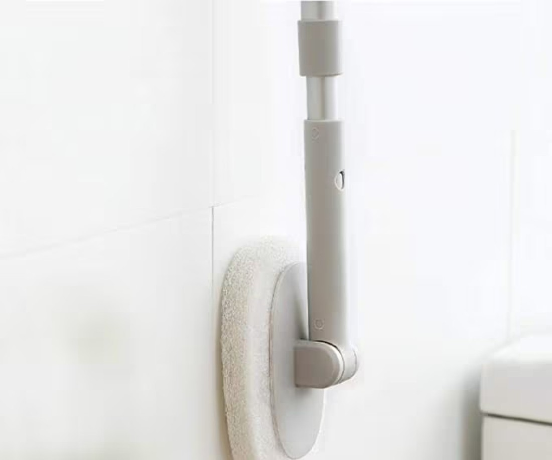 Aiwanto Extendable Long Handle Scrubber Brush & Sweeper Wiper Bathroom Tile Floor Cleaning Brush Wiper Cleaning Accessories