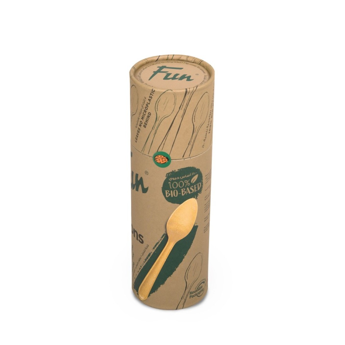 Fun Gaia Spoons Brown 18 PCS