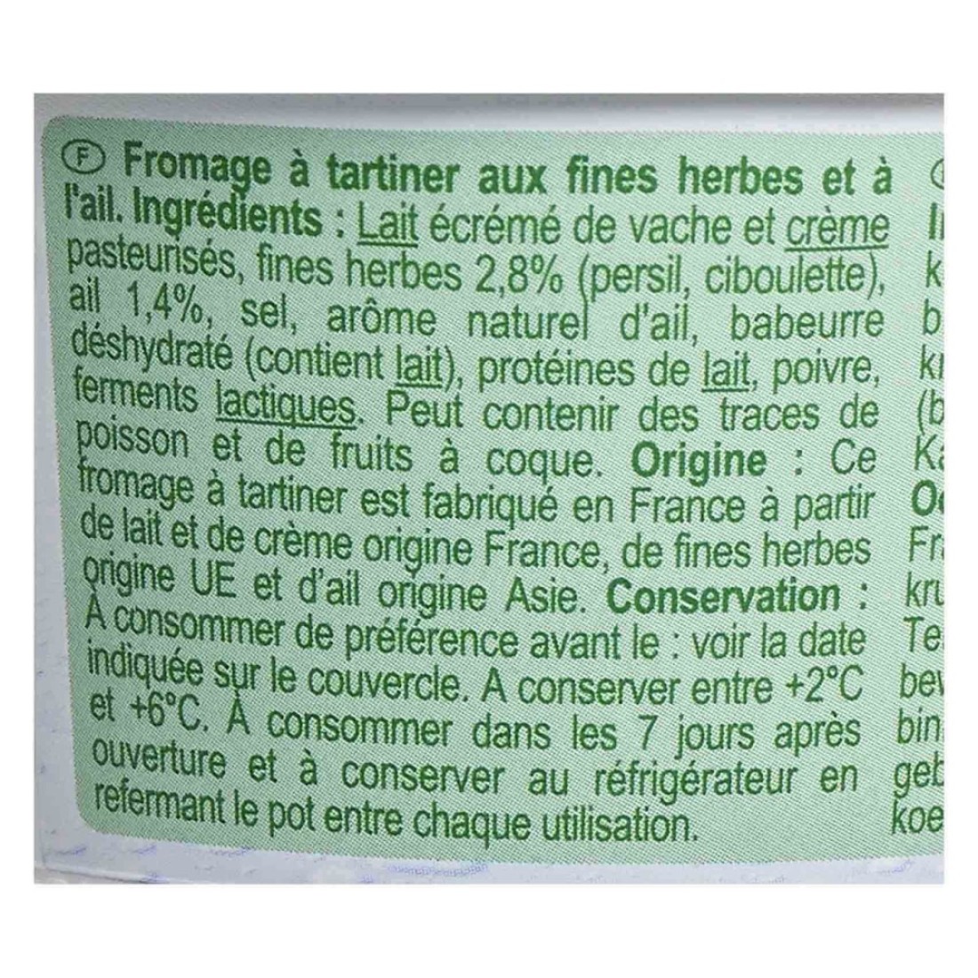 Carrefour Garlic and Sweet Herbs Cheese Spread 150g