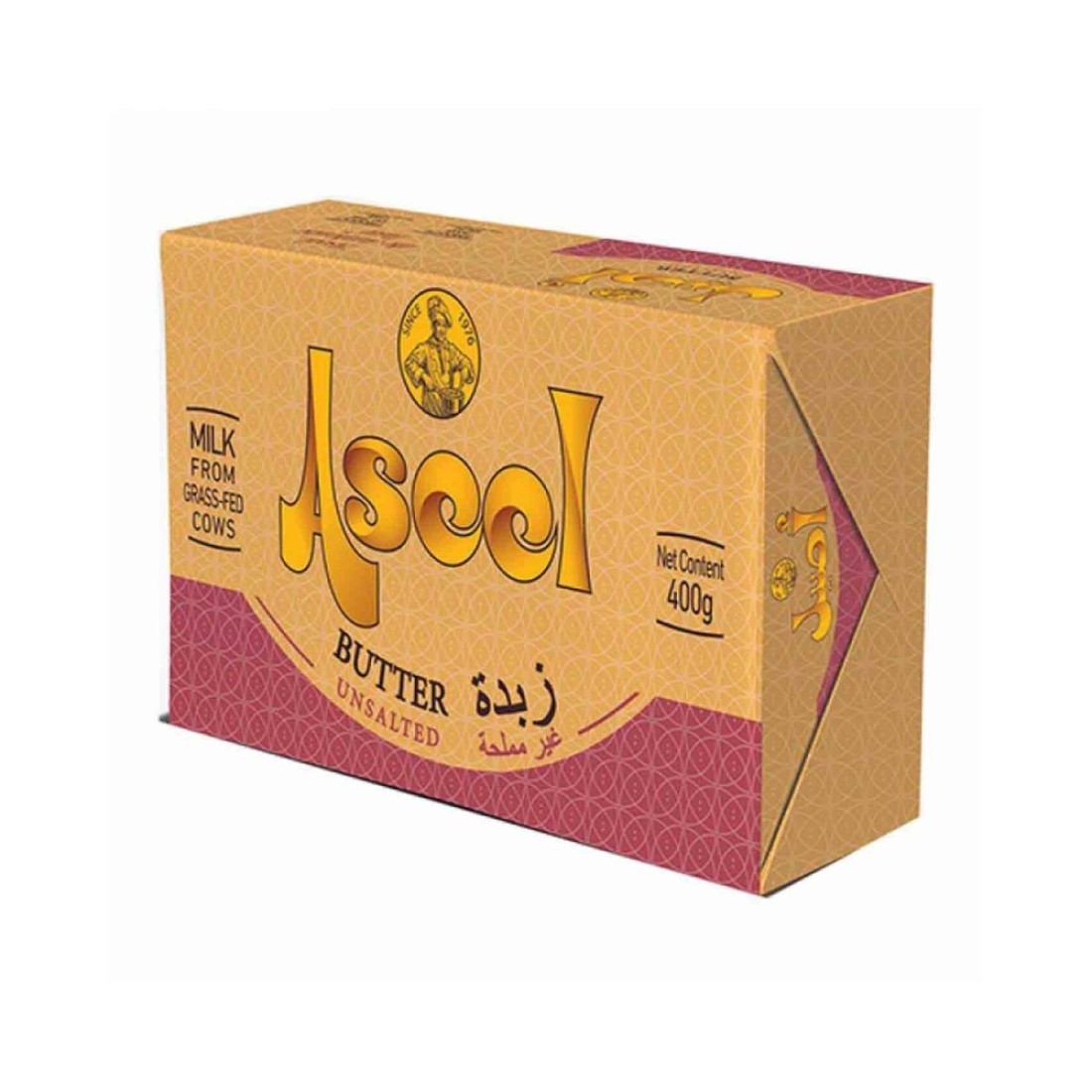 Aseel Pure Butter Unsalted 400g Pack of 2