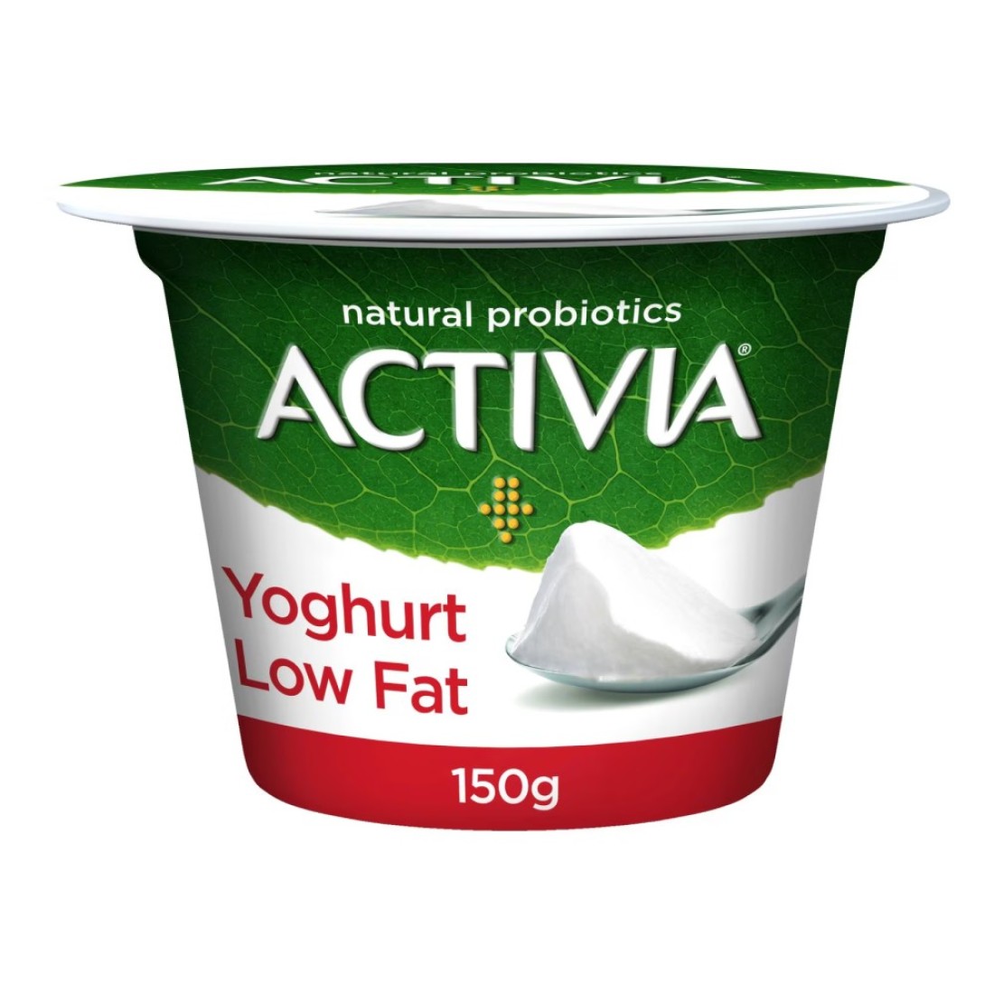 Activia Low Fat Plain Yoghurt 150g Pack of 6