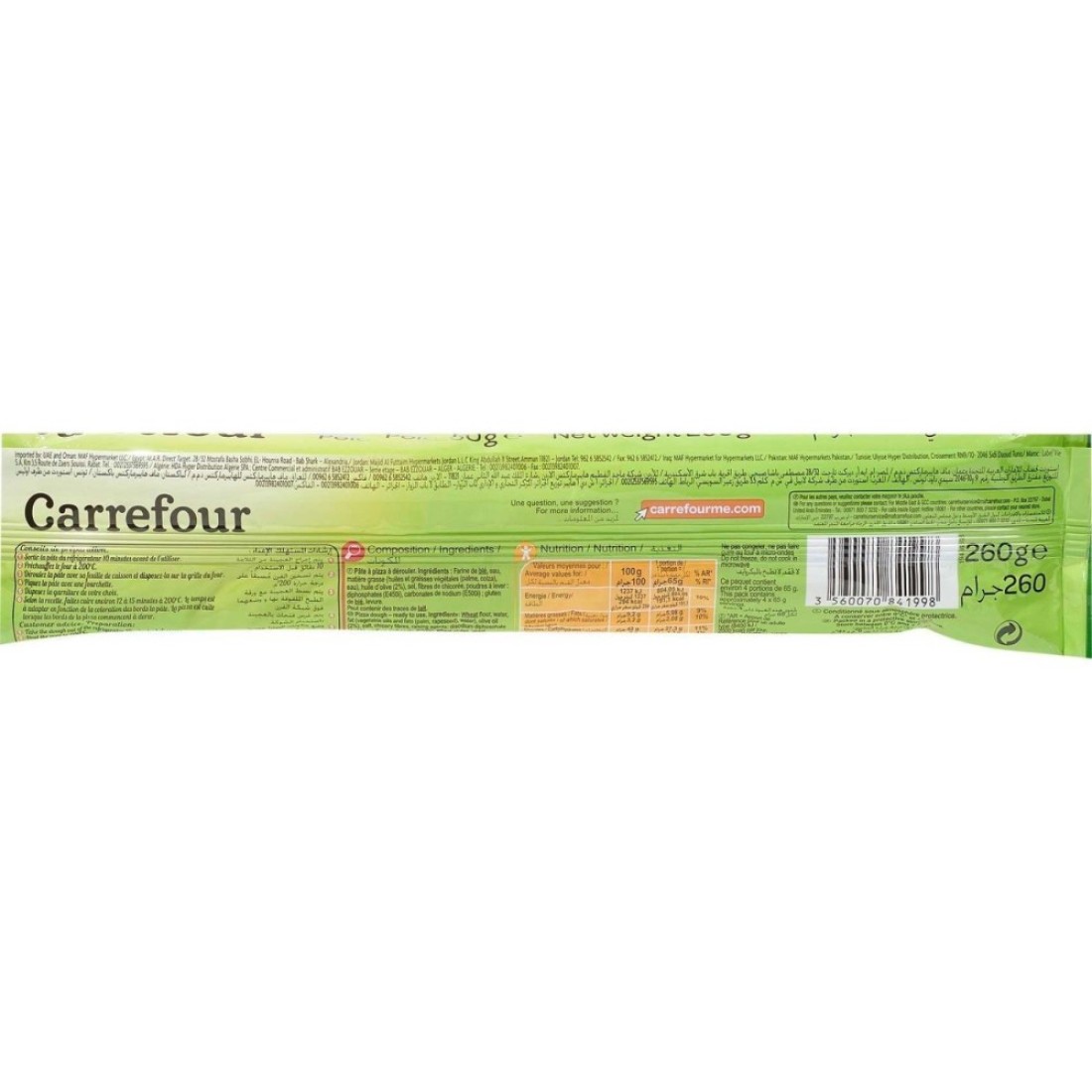 Carrefour Pizza Dough 260g