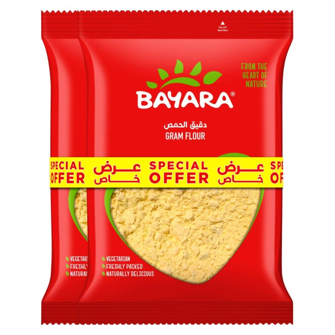 بيارا دقيق حمص 1 كغ حزمة من 2