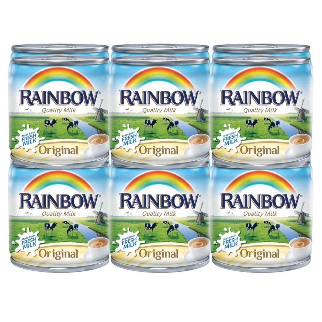 Rainbow Evaporated Milk 170g Pack of 12