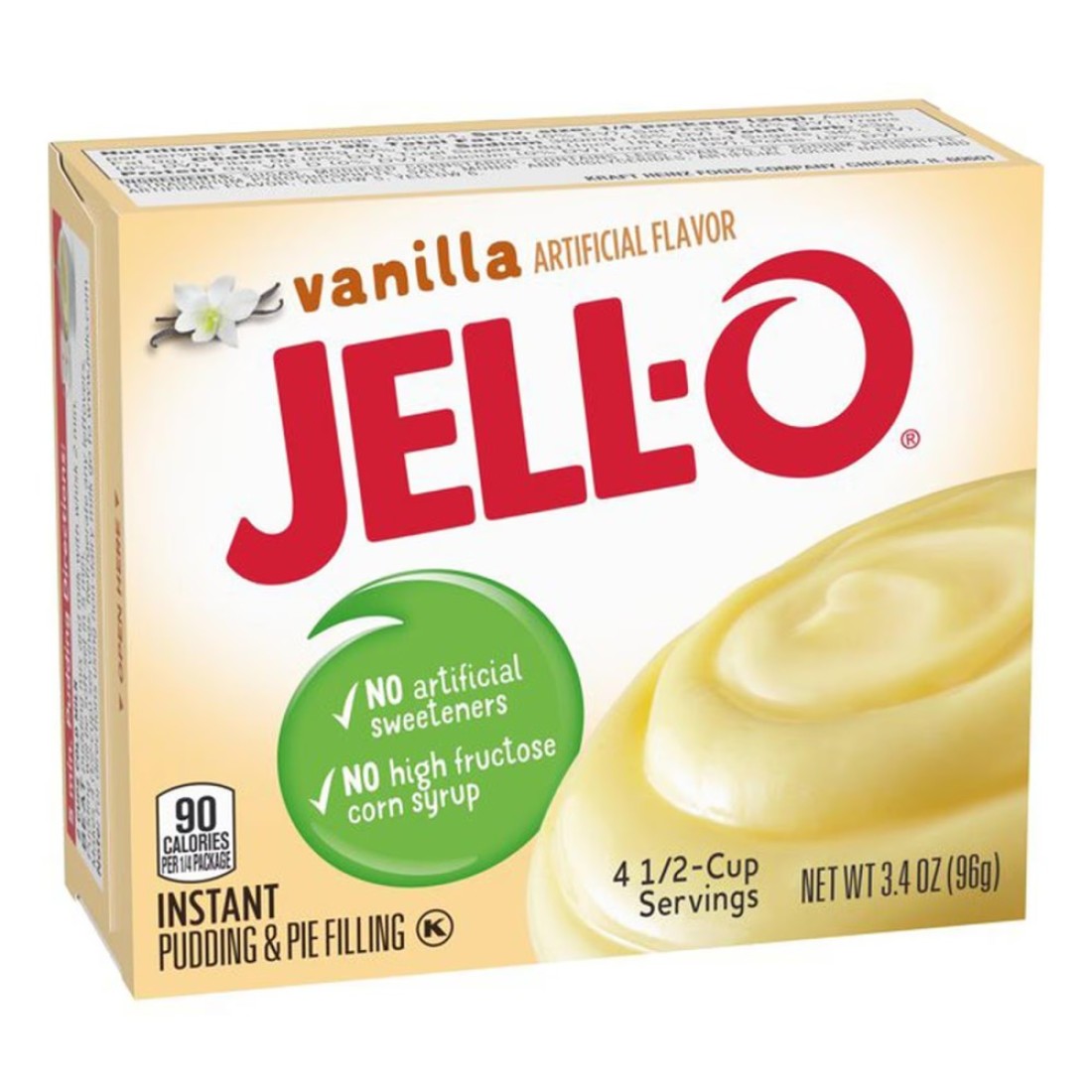 Jell-O Instant Vanilla Pudding And Pie Filling 96g