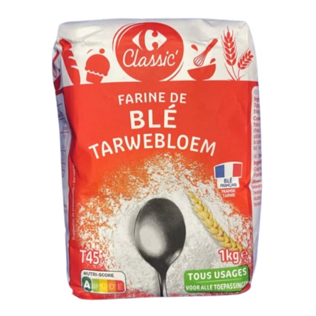 Carrefour T45 All Purpose Wheat Flour 1kg