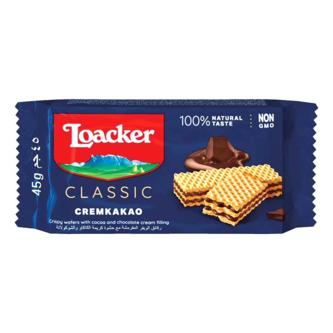 Loacker Classic Cremkakao Chocolate Wafers, 45g Pack of 5