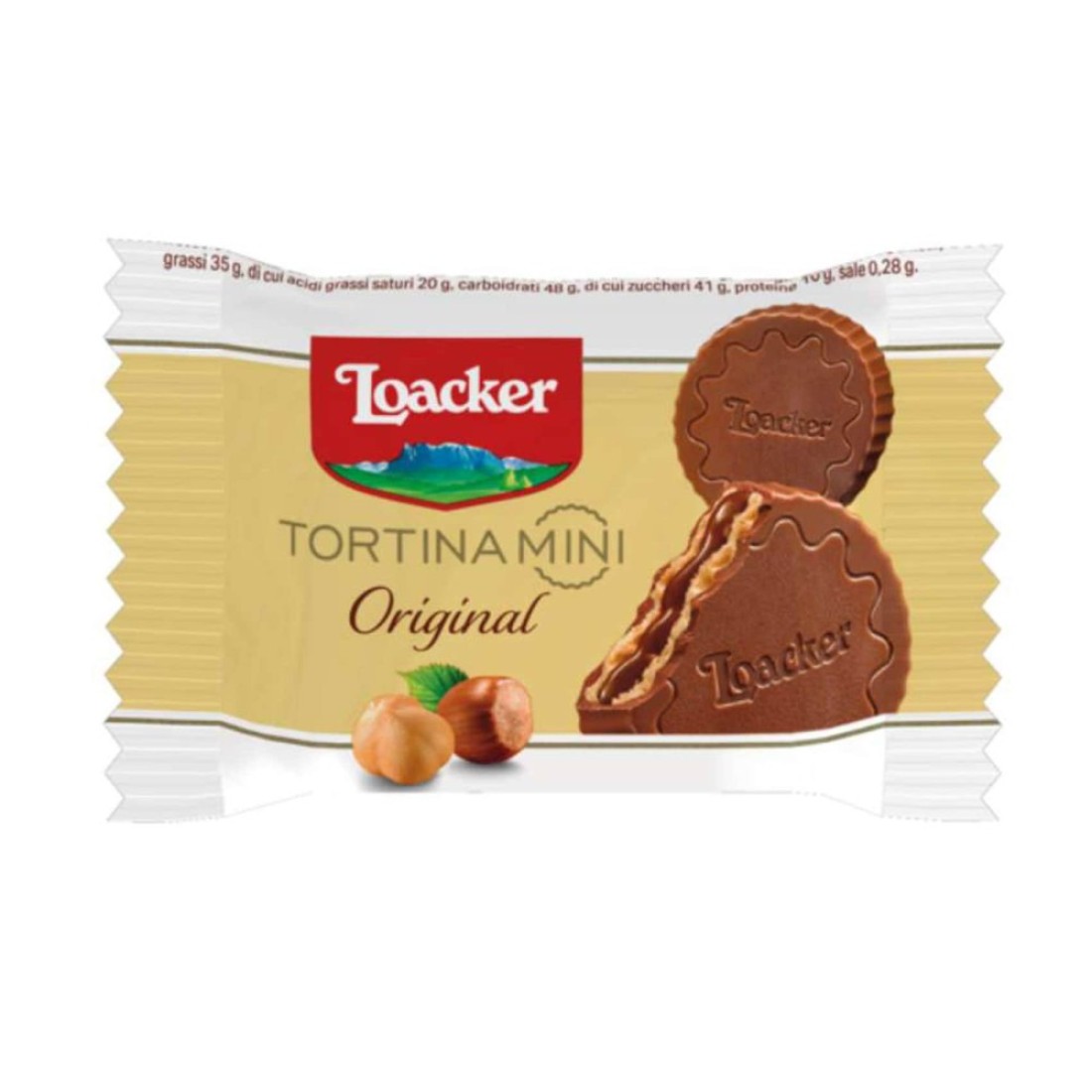 Loacker Tortina Mini Original Chocolate Wafers, 90g