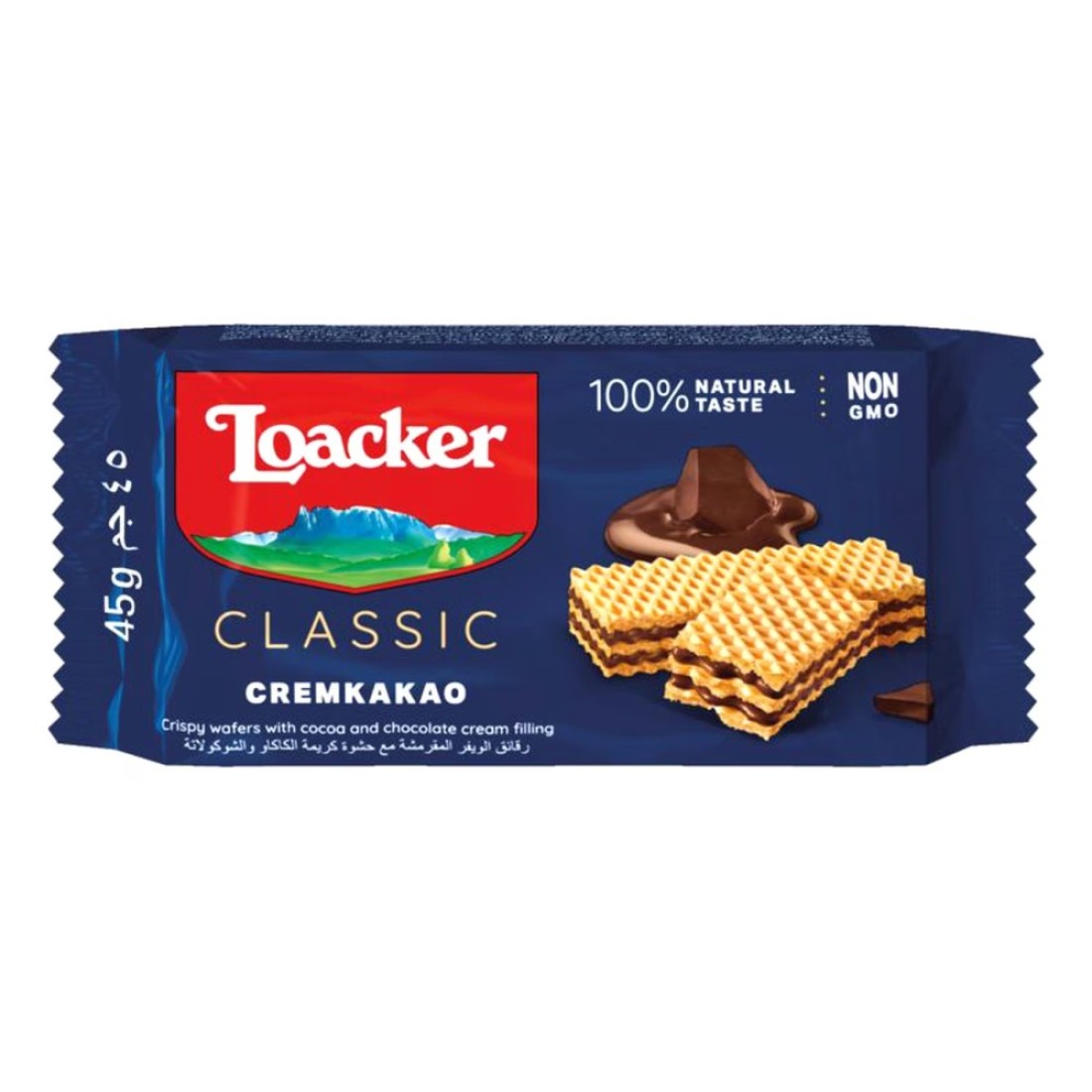 Loacker Classic Cremkakao Wafers, 45g Pack of 25