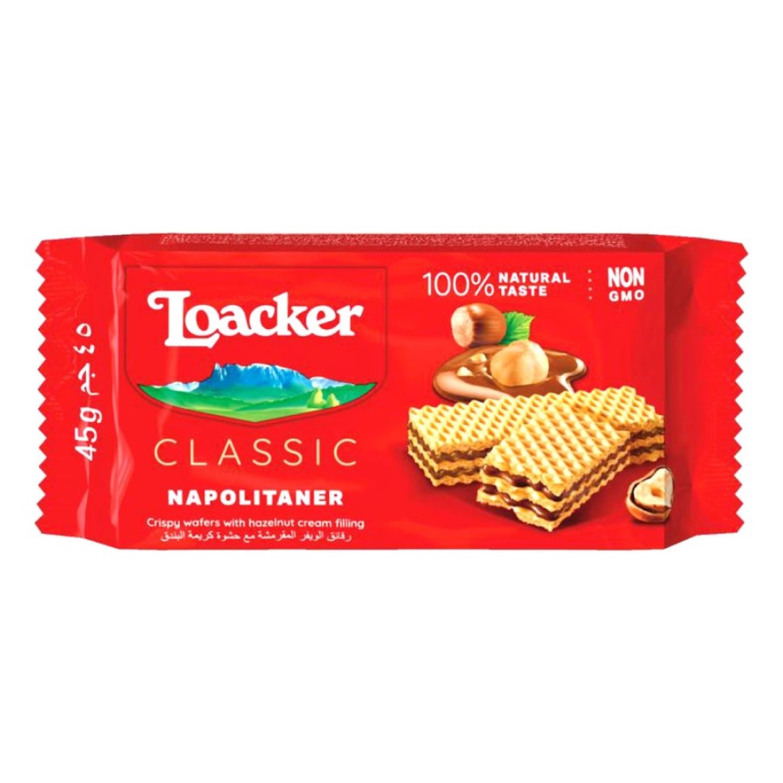 Loacker Classic Napolitaner Chocolate Wafers, 45g Pack of 5